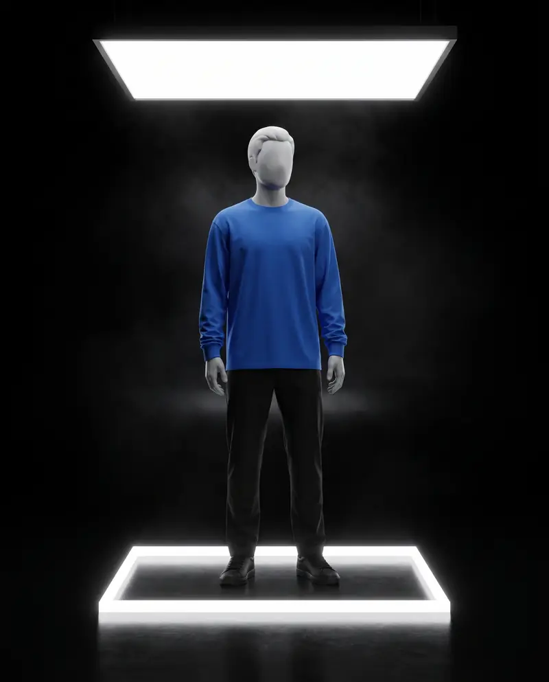 Afterglow Longsleeve am Avatar im Lichtkasten
