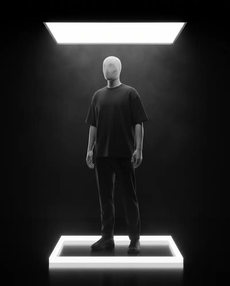 Night Shift Tee am Avatar im Lichtkasten