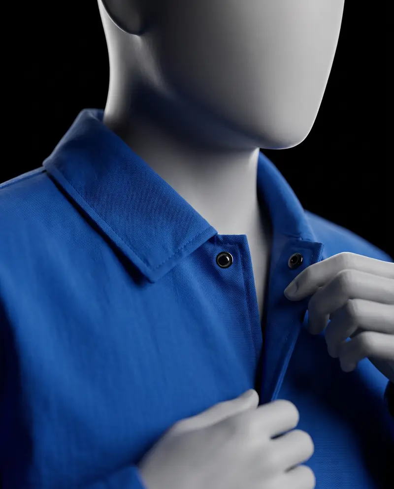 Detail: Blue Hour Coach Jacket